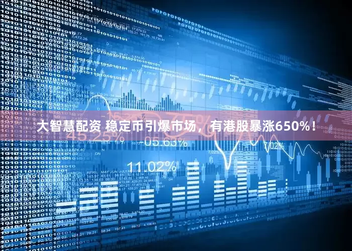 大智慧配资 稳定币引爆市场，有港股暴涨650%！
