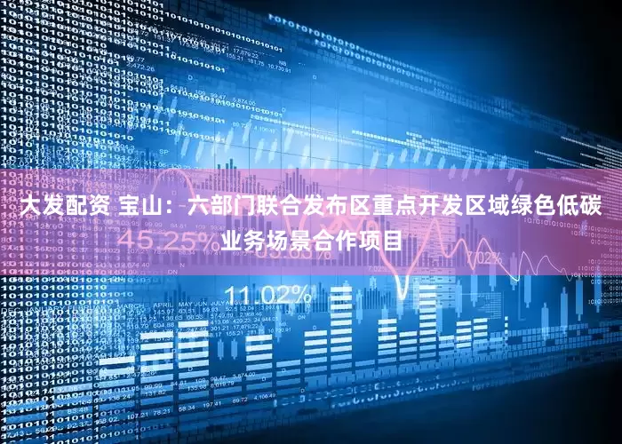 大发配资 宝山：六部门联合发布区重点开发区域绿色低碳业务场景合作项目